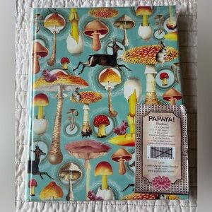 Papaya Woodland Journal Diary Lined Notebook Mushrooms Psychedelic Animals NWT